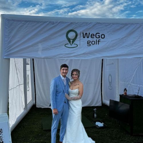 We Go Golf Simulator for Wedding Rental