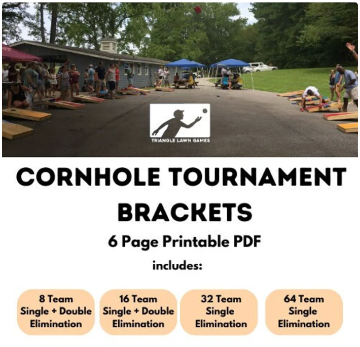 Cornhole Tournament Brackets PDF Thumbnail